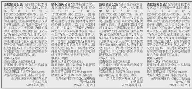 凯发国际：金华多所幼儿园停止办学！！紧急公告！！(图13)