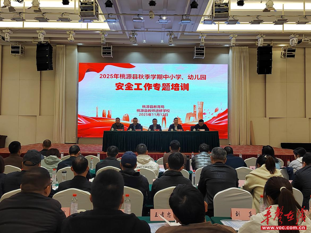 桃源县举办2025年秋季学期中小学幼儿园安全工作专题培训(图1)
