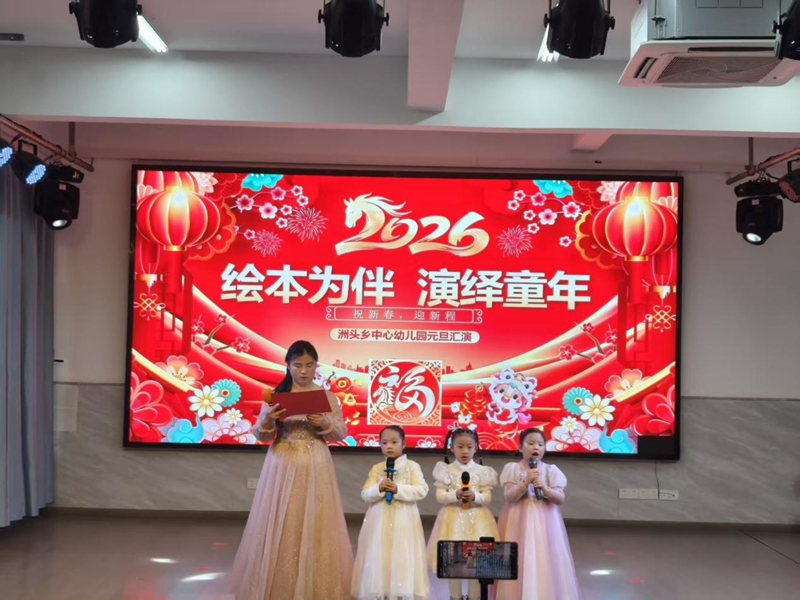 宿松县洲头乡中心幼儿园元旦绘本表演活动欢乐启幕(图3)