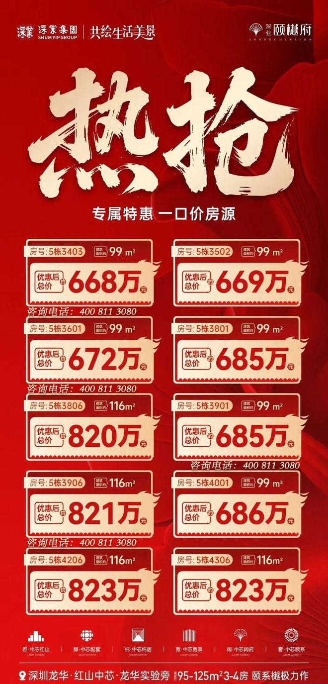 凯发国际：【深业颐樾府】120-180平顶楼复式一手现楼清盘倒计时！(图2)